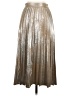 Millenium 100% Polyester Metallic Silver Formal Skirt Size S - photo 2