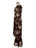 Francesca's 100% Polyester Floral Brown Cocktail Dress Size XS - photo 5