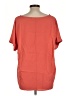 Amaryllis 100% Polyester Orange Short Sleeve Blouse Size L - photo 2