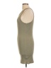 Double Zero Solid Tan Casual Dress Size L - photo 5