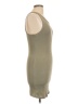 Double Zero Solid Tan Casual Dress Size L - photo 4