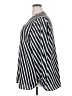 Anne Klein 100% Polyester Stripes Black Long Sleeve Blouse Size 2X - photo 5