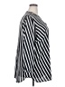 Anne Klein 100% Polyester Stripes Black Long Sleeve Blouse Size 2X - photo 4