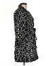 Forever 21 Animal Print Black Coat Size L - photo 4