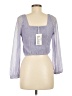 Only 100% Polyester Purple Long Sleeve Blouse Size EU 38 / US 8 - photo 2