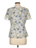 Covington 100% Polyester Blue Short Sleeve Blouse Size 10 - photo 2