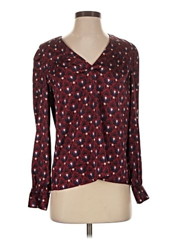 White House Black Market Long Sleeve Blouse (view 1)