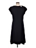 Talbots 100% Polyester Solid Black Casual Dress Size 10 - photo 2