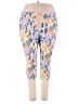 D&Co. Print Yellow Leggings Size 3X - photo 1