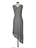 David Meister Stripes Silver Cocktail Dress Size 10 - photo 2