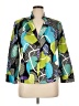 Peter Nygard Print Green Blazer Size 16 - photo 1