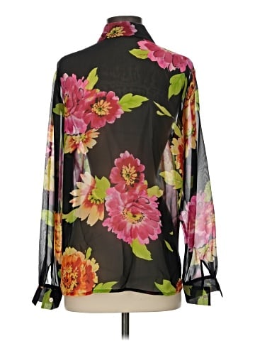 Maggy London Long Sleeve Silk Top (view 2)