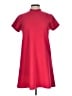 Aqua Solid Red Casual Dress Size L - photo 1