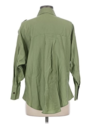Karen Millen 3/4 Sleeve Button-Down Shirt (view 2)