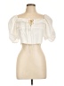 WAYF Ivory Short Sleeve Blouse Size L - photo 1