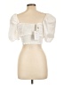 WAYF Ivory Short Sleeve Blouse Size L - photo 2