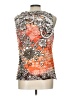 Moa Moa Orange Sleeveless Blouse Size L - photo 2