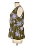 CAbi 100% Polyester Green Sleeveless Blouse Size M - photo 5