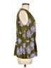 CAbi 100% Polyester Green Sleeveless Blouse Size M - photo 4