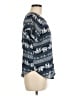 Lily White Blue Short Sleeve Top Size M - photo 4