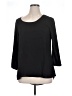 Signature Studio 100% Polyester Black 3/4 Sleeve Top Size XL - photo 1