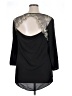 Signature Studio 100% Polyester Black 3/4 Sleeve Top Size XL - photo 2
