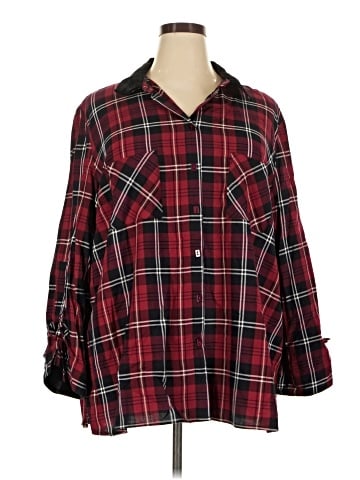 John Mark 3/4 Sleeve Button-Down Shirt (view 1)