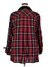 John Mark Plaid Burgundy 3/4 Sleeve Button-Down Shirt Size 2X - photo 2