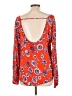 Billabong 100% Rayon Orange 3/4 Sleeve Blouse Size L - photo 2