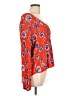 Billabong 100% Rayon Orange 3/4 Sleeve Blouse Size L - photo 4