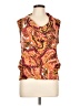 Skye's The Limit Orange Sleeveless Blouse Size L - photo 1
