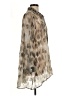 Comfy U.S.A. Animal Print Tan Long Sleeve Blouse Size L - photo 4
