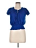 Unbranded Blue Short Sleeve Blouse Size M (estimated) - photo 1