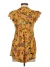 True Craft 100% Rayon Yellow Short Sleeve Blouse Size XS - photo 2
