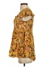 True Craft 100% Rayon Yellow Short Sleeve Blouse Size XS - photo 5