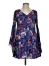 Astr 100% Polyester Blue Long Sleeve Blouse Size XS (estimated) - photo 1