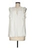 Neiman Marcus 100% Polyester Ivory Sleeveless Blouse Size M - photo 1