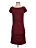 Versona Solid Burgundy Casual Dress Size S - photo 1