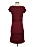 Versona Solid Burgundy Casual Dress Size S - photo 2