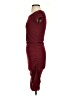 Versona Solid Burgundy Casual Dress Size S - photo 5