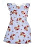Monteau Girl 100% Polyester Floral Blue Dress Size 14 - photo 1