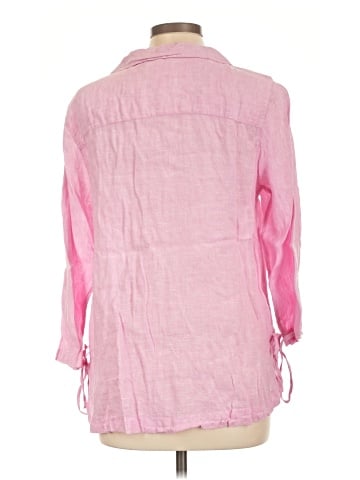 Isaac Mizrahi 3/4 Sleeve Button-Down Shirt (view 2)
