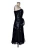 Frank Lyman Design 100% Polyester Stars Black Cocktail Dress Size 6 - photo 4