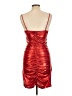 Timing Metallic Red Cocktail Dress Size L - photo 2