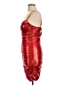 Timing Metallic Red Cocktail Dress Size L - photo 5