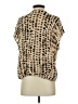 LNA Animal Print Tan Short Sleeve Turtleneck Size S - photo 2