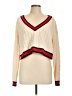 Alice + Olivia Color Block Ivory Wool Pullover Sweater Size L - photo 1