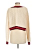 Alice + Olivia Color Block Ivory Wool Pullover Sweater Size L - photo 2