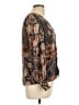 Sam and Jess 100% Polyester Brown Long Sleeve Blouse Size L (petite) - photo 4