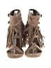Leon Max 100% Leather Tan Sandals Size 8 - photo 2